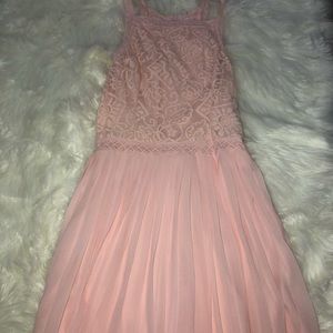 Hollister pink flowy dress